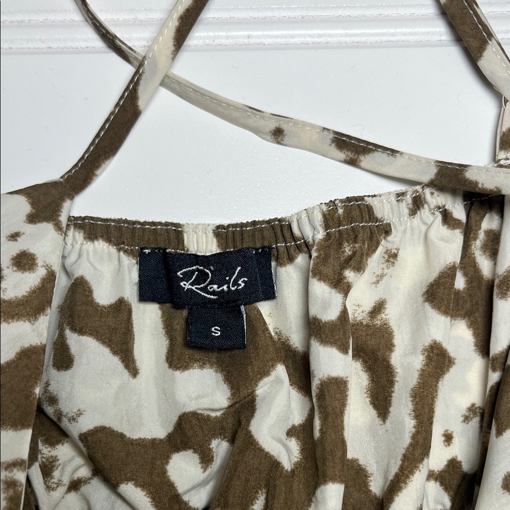 Rails Justine Sepia Cheetah Brown and White Women's Maxi Dress - Picture 5 of 8